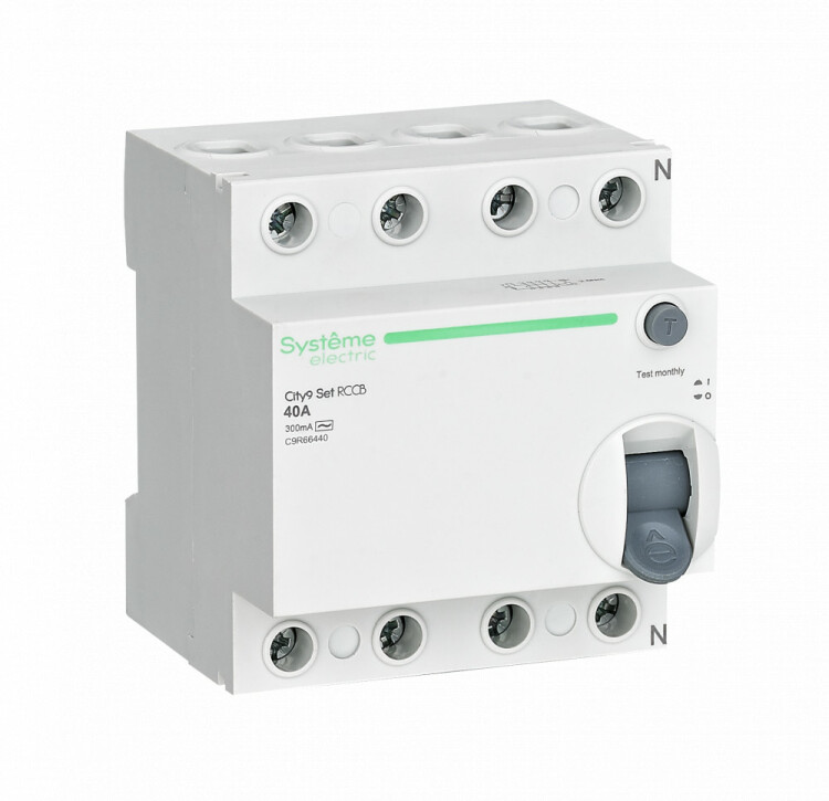 City9 Set Выключатель дифференциального тока (ВДТ) 40А 4P 300мА Тип-AC 400В