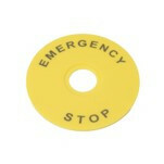 Маркировка для кнопки аварийного останова "Emergency Stop" D90