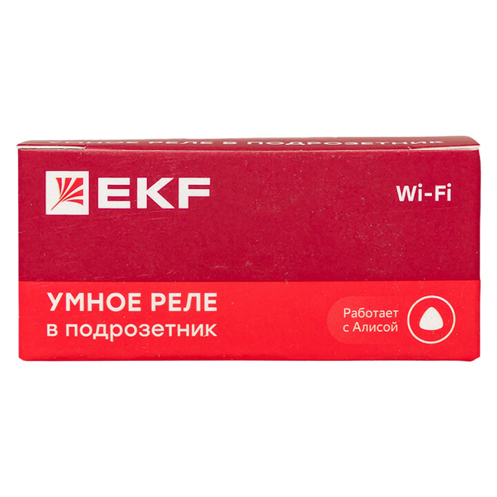 Реле умное Wi-Fi в подрозетник 1-канальное EKF Connect