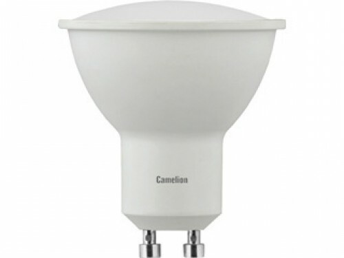 Лампа светодиод. (LED) MR16 GU10  7Вт 4500К 485лм 230В матов. Camelion