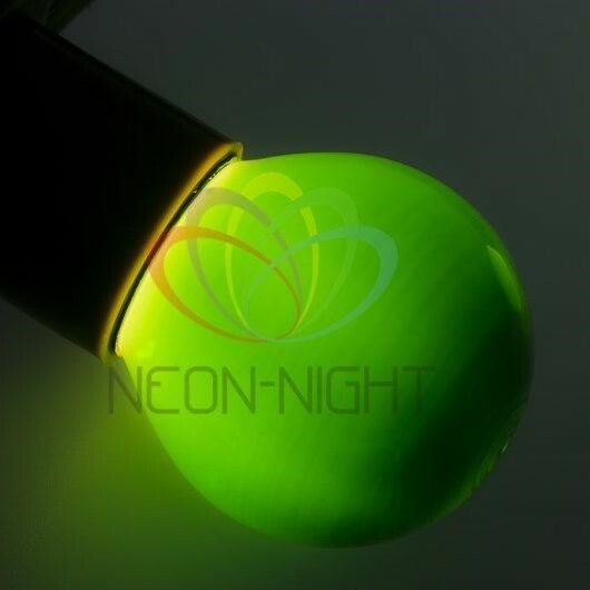 Лампа накал. для белт-лайт Шар Е27 10Вт зеленая NEON-NIGHT