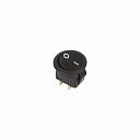 Выключатель клавишный круглый 250V 3А (2с) ON-OFF черный  Micro  REXANT-Низковольтное оборудование - купить по низкой цене в интернет-магазине, характеристики, отзывы | АВС-электро