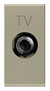 Розетка 1 мод. TV одиночная тип F шампань Zenit-Розетки антенные (телевизионные, мультимедийные) - купить по низкой цене в интернет-магазине, характеристики, отзывы | АВС-электро
