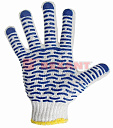 Перчатки ХБ с нанесением ПВХ (волна), 4 нити, 55-56гр., 7,5 класс вязки-Перчатки защитные - купить по низкой цене в интернет-магазине, характеристики, отзывы | АВС-электро