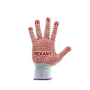 Перчатки х/б белые нейлоновые («Точка» ПВХ) REXANT-Перчатки защитные - купить по низкой цене в интернет-магазине, характеристики, отзывы | АВС-электро