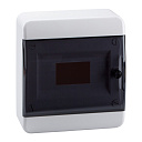 Корпус пластиковый OptiBox P-BNK-2-08-IP41 накл/чер.дв.-Корпуса щитов и шкафов - купить по низкой цене в интернет-магазине, характеристики, отзывы | АВС-электро