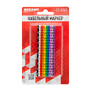 Кабельный маркер (клипса), o 4...6 мм, цифры 0-9, 10 цветов, блистер (MR-55) REXANT-Маркировка кабельная - купить по низкой цене в интернет-магазине, характеристики, отзывы | АВС-электро